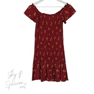 Sky and Sparrow Ruched Dress, XS